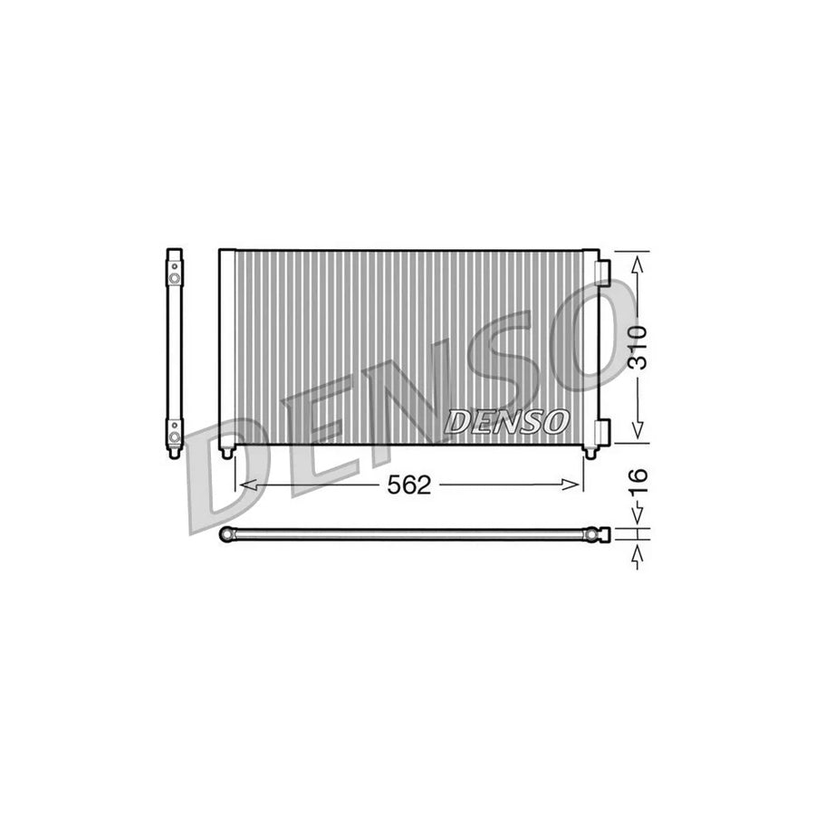 DENSO DCN09102 Air Conditioning Condenser
