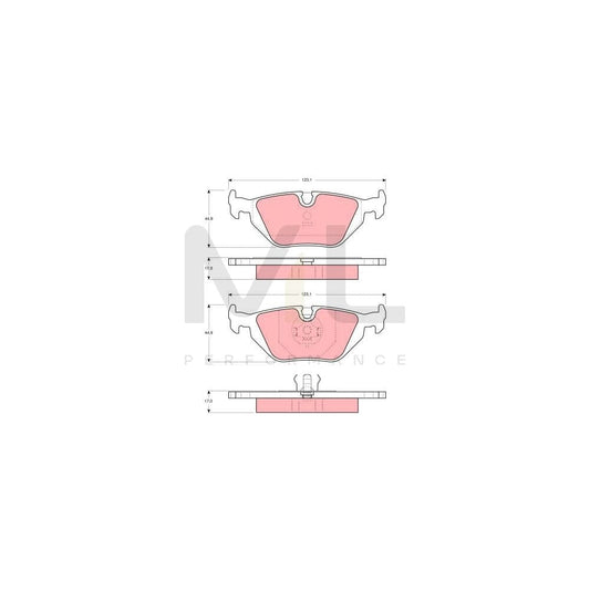 TRW Cotec Gdb1189 Brake Pad Set Prepared For Wear Indicator | ML Performance Car Parts