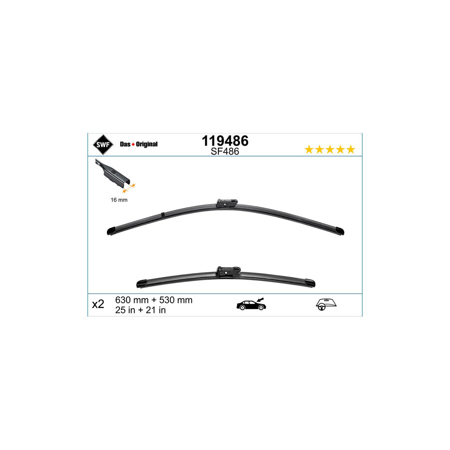 Swf 119486 Wiper Blade For Skoda Kodiaq (Ns7) | ML Performance US Car Parts