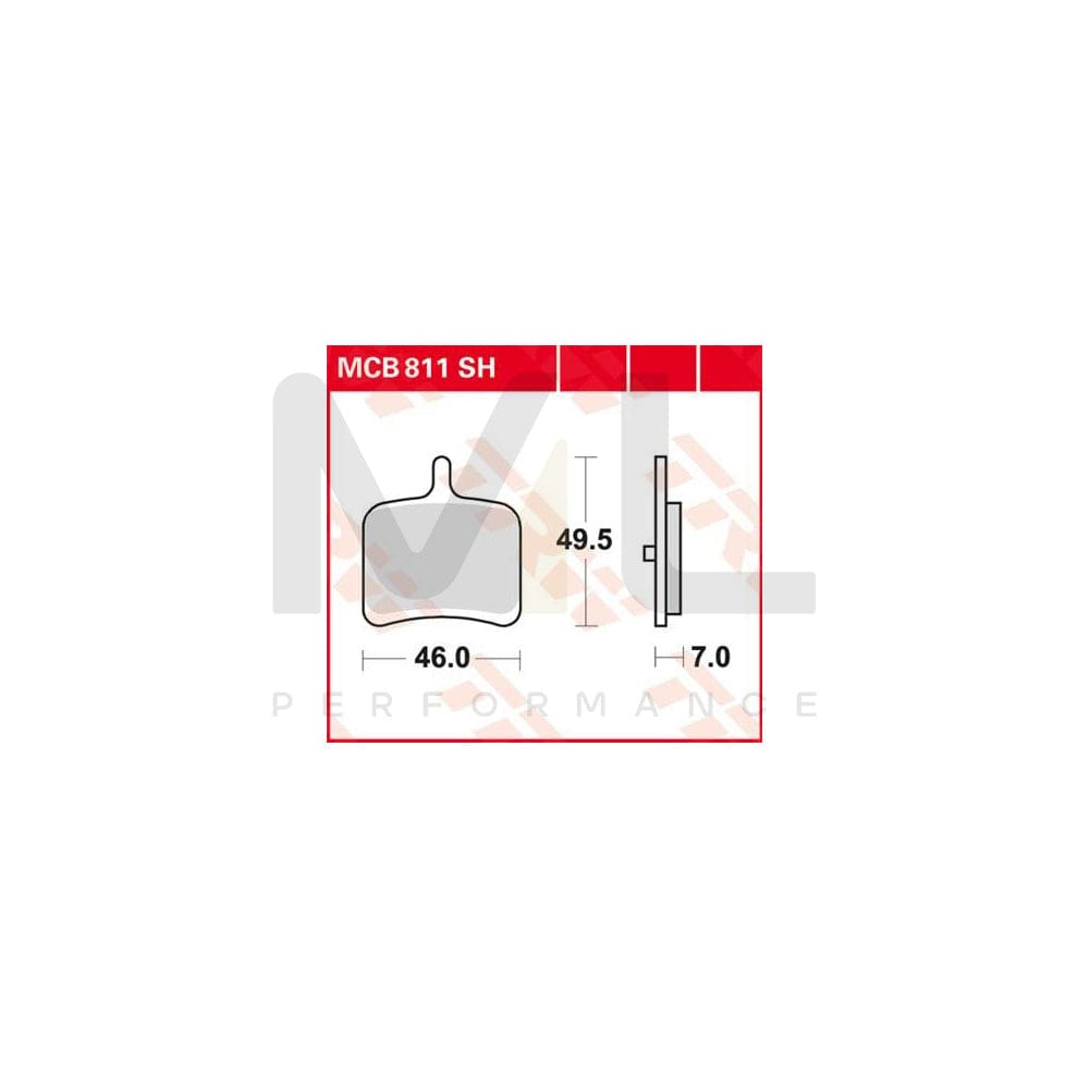TRW Sinter Street Mcb811Sh Brake Pad Set | ML Performance Car Parts