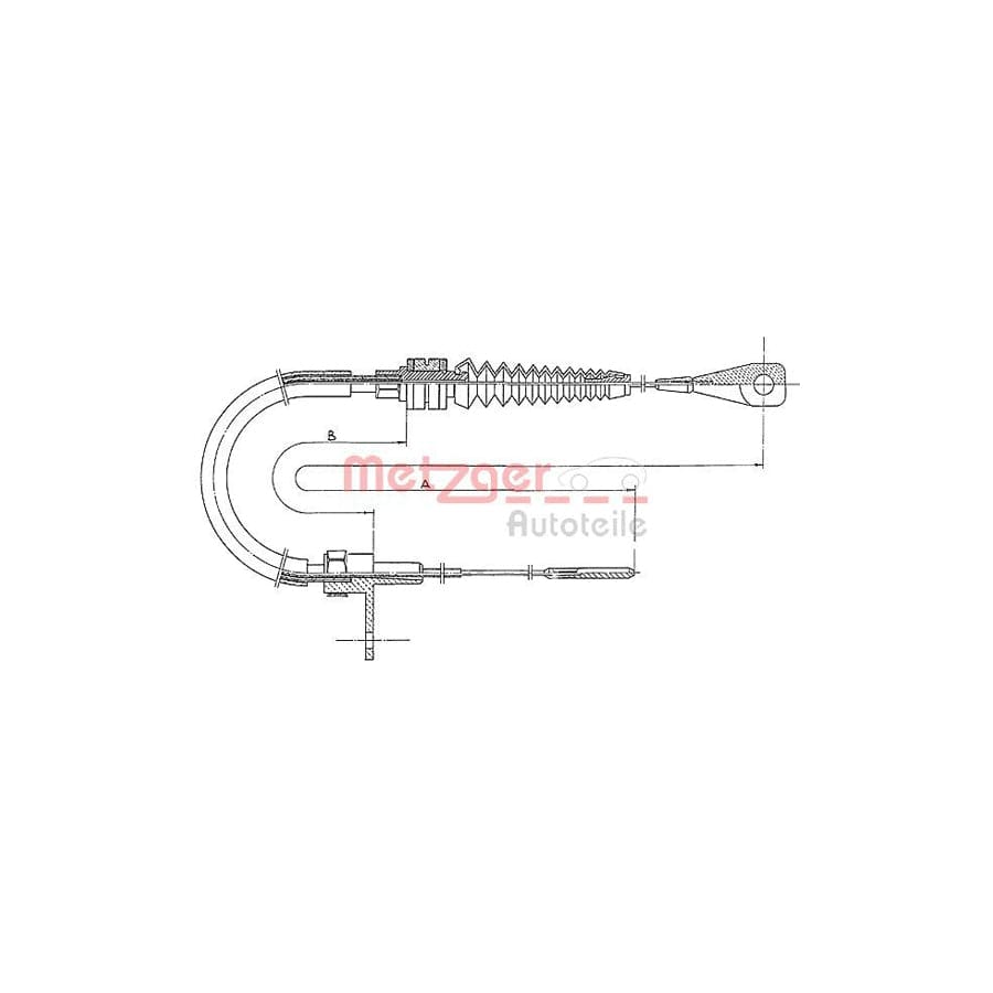METZGER 11.0651 Throttle Cable for VW TRANSPORTER