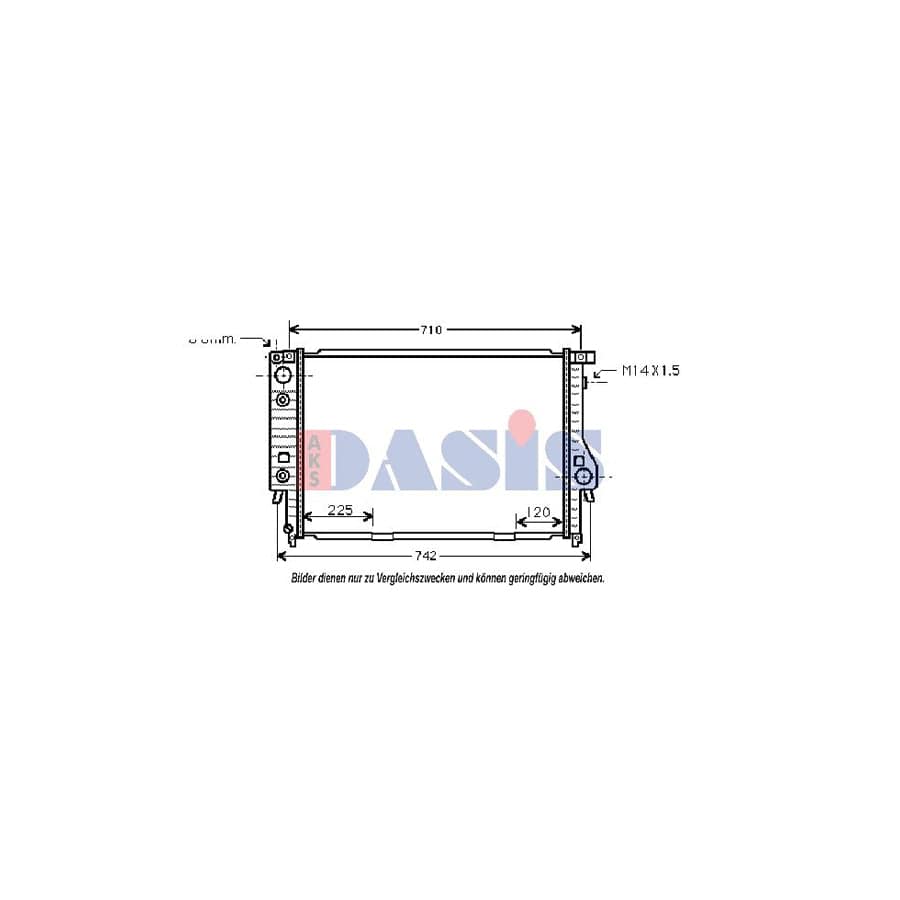 AKS Dasis 060520N Engine Radiator