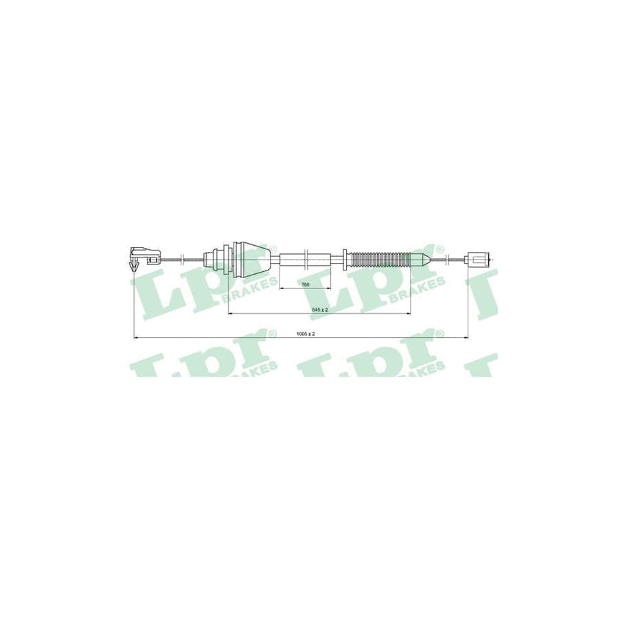 LPR C0148A Throttle Cable for RENAULT MEGANE