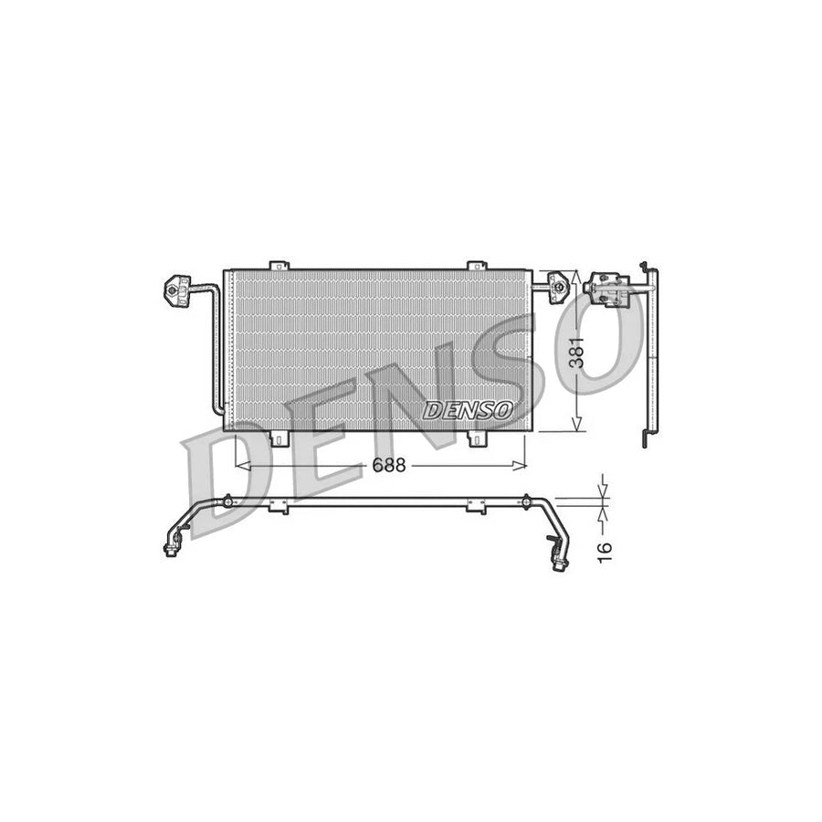 DENSO DCN23023 Air Conditioning Condenser