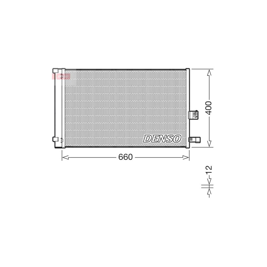 DENSO DCN05037 Air Conditioning Condenser