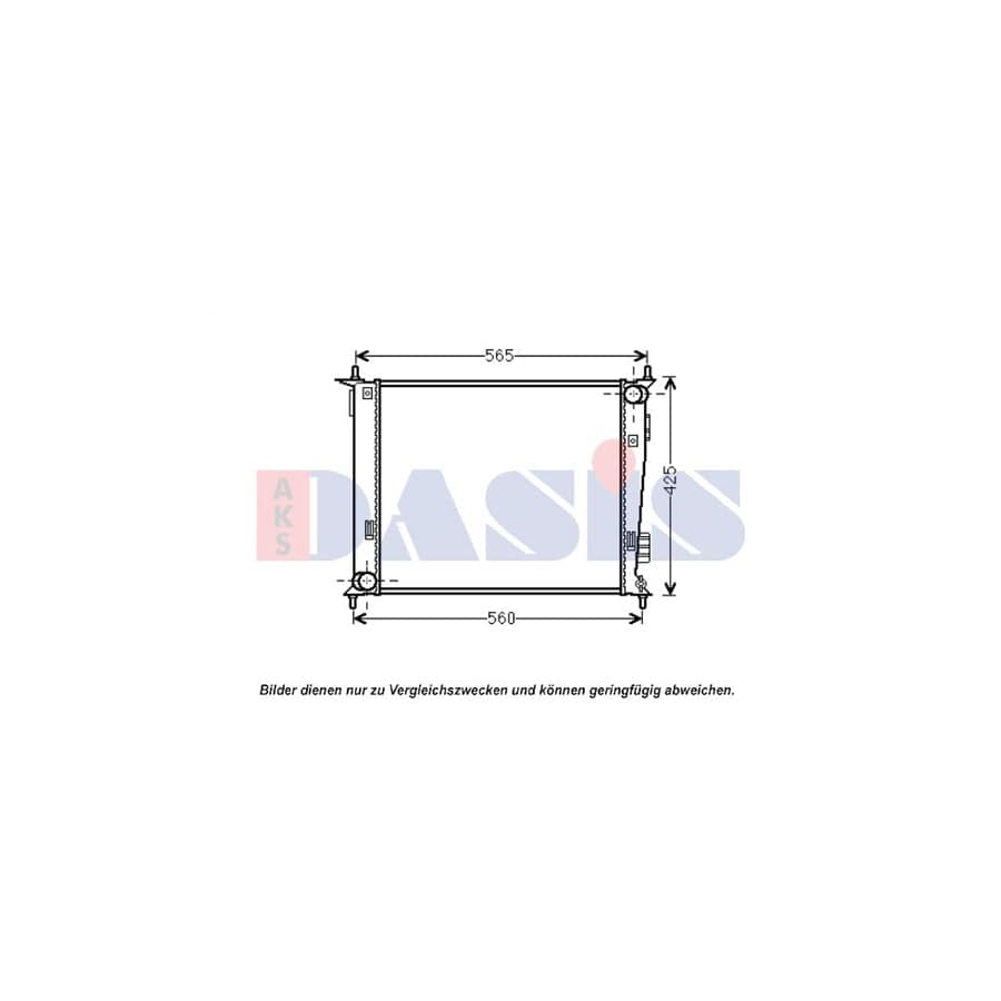 AKS Dasis 510137N Engine Radiator for KIA Soul I (Am)