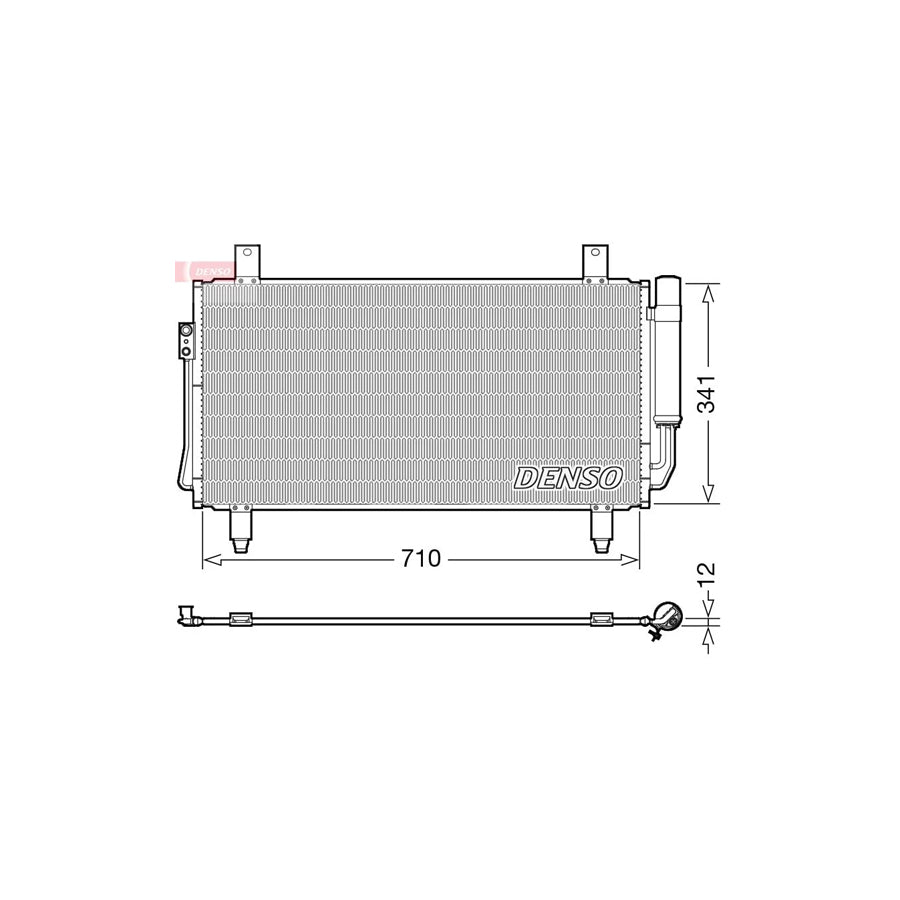 DENSO DCN45006 Air Conditioning Condenser for Mitsubishi Outlander III Off-Road (Gg, Gf)