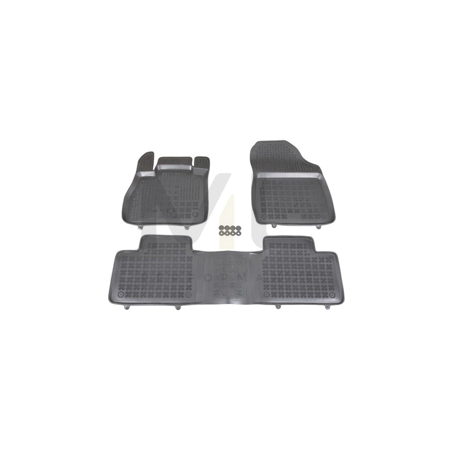 REZAW PLAST 201929 Floor mat set for RENAULT Scﾃｩnic IV (J95) Elastomer, Front and Rear, Black