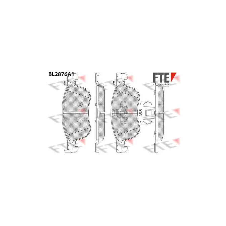 FTE 9011116 Brake Pad Set for Ford Fiesta