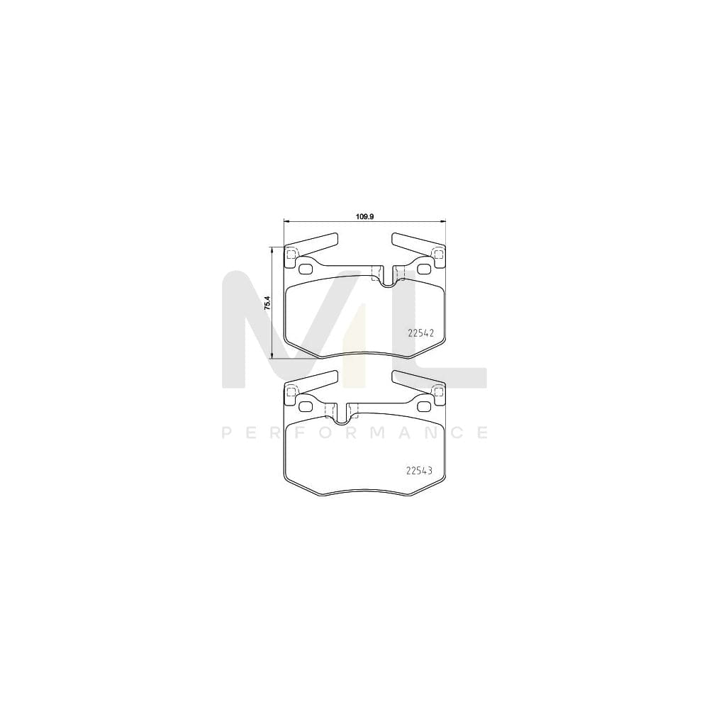 Hella 8DB 355 025-611 Brake Pad Set Prepared For Wear Indicator