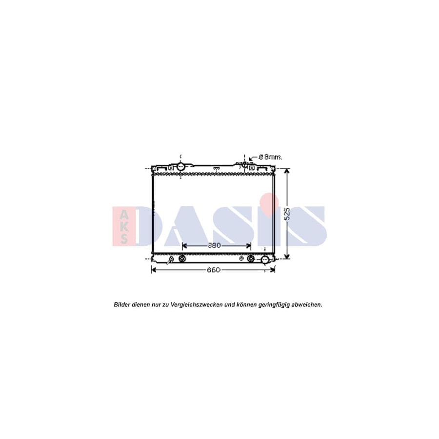 AKS Dasis 510136N Engine Radiator for KIA Sorento I (Jc)