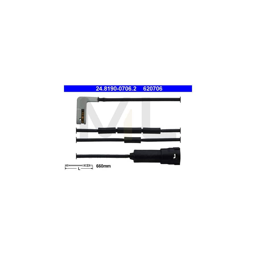 ATE 24.8190-0706.2 Brake pad wear sensor
