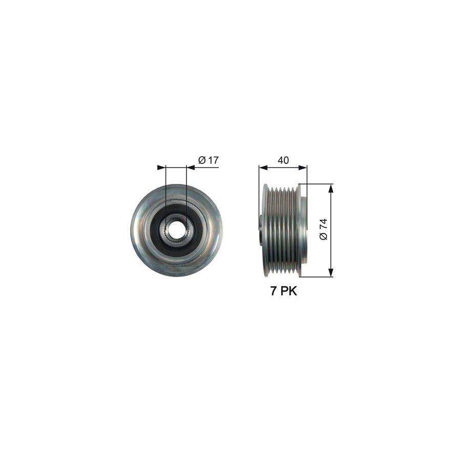 Gates OAP7159 Alternator Freewheel Clutch