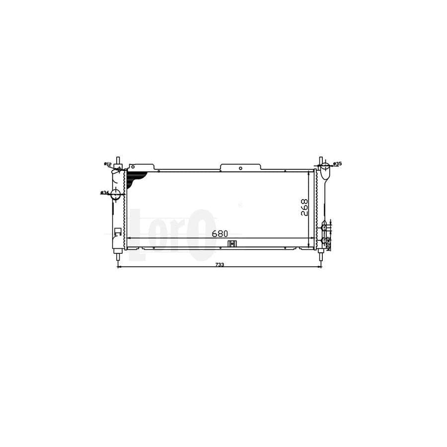 Abakus 0370170011 Engine Radiator For