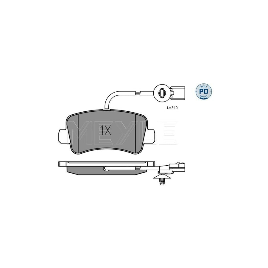 Meyle 025 251 1218/Pd Brake Pad Set