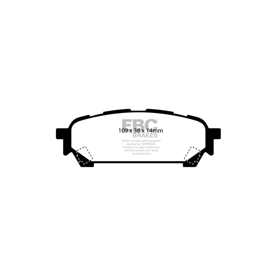 EBC PD01KR713 Subaru Impreza Greenstuff Rear Brake Pad & Plain Disc Kit 2 | ML Performance US Car Parts