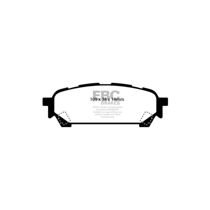 EBC PD01KR713 Subaru Impreza Greenstuff Rear Brake Pad & Plain Disc Kit 2 | ML Performance US Car Parts