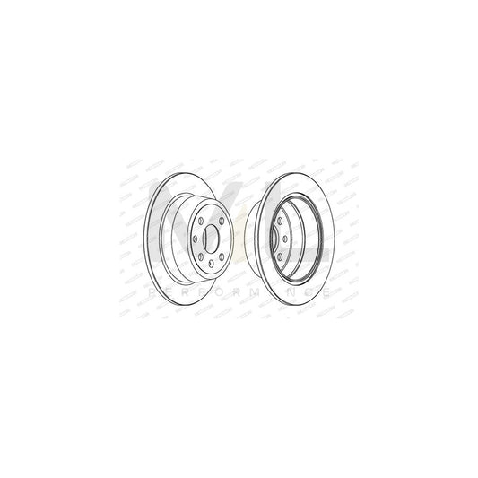 FERODO PREMIER DDF331C Brake Disc Solid, Coated, with bolts/screws | ML Performance Car Parts