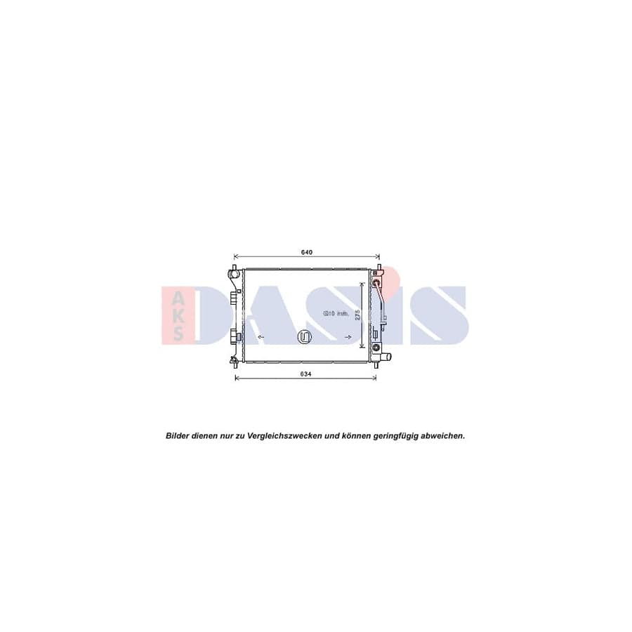 AKS Dasis 560098N Engine Radiator for Hyundai Elantra V Saloon (MD)