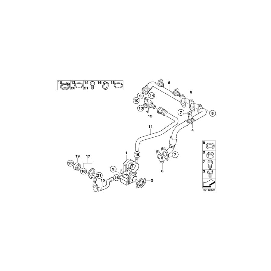Genuine BMW 11717557848 F10 E60 E91 Gasket (Inc. 523i, 330xi & 528i) | ML Performance UK Car Parts