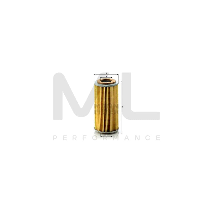 MANN-FILTER H 804 x Oil Filter with seal, Filter Insert