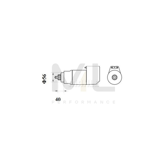 MAHLE ORIGINAL MS 530 Starter motor 24V 6,6kW, Teeth Quant.: 11 | ML Performance Car Parts