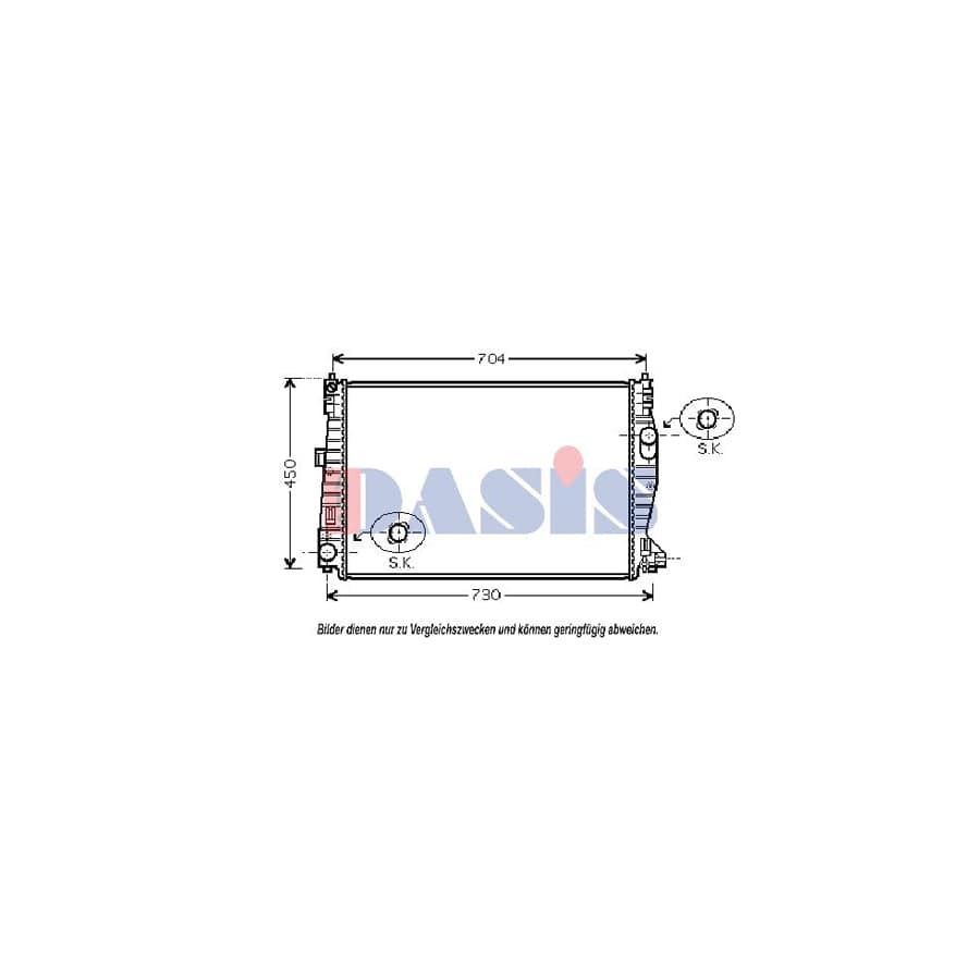 AKS Dasis 010003N Engine Radiator