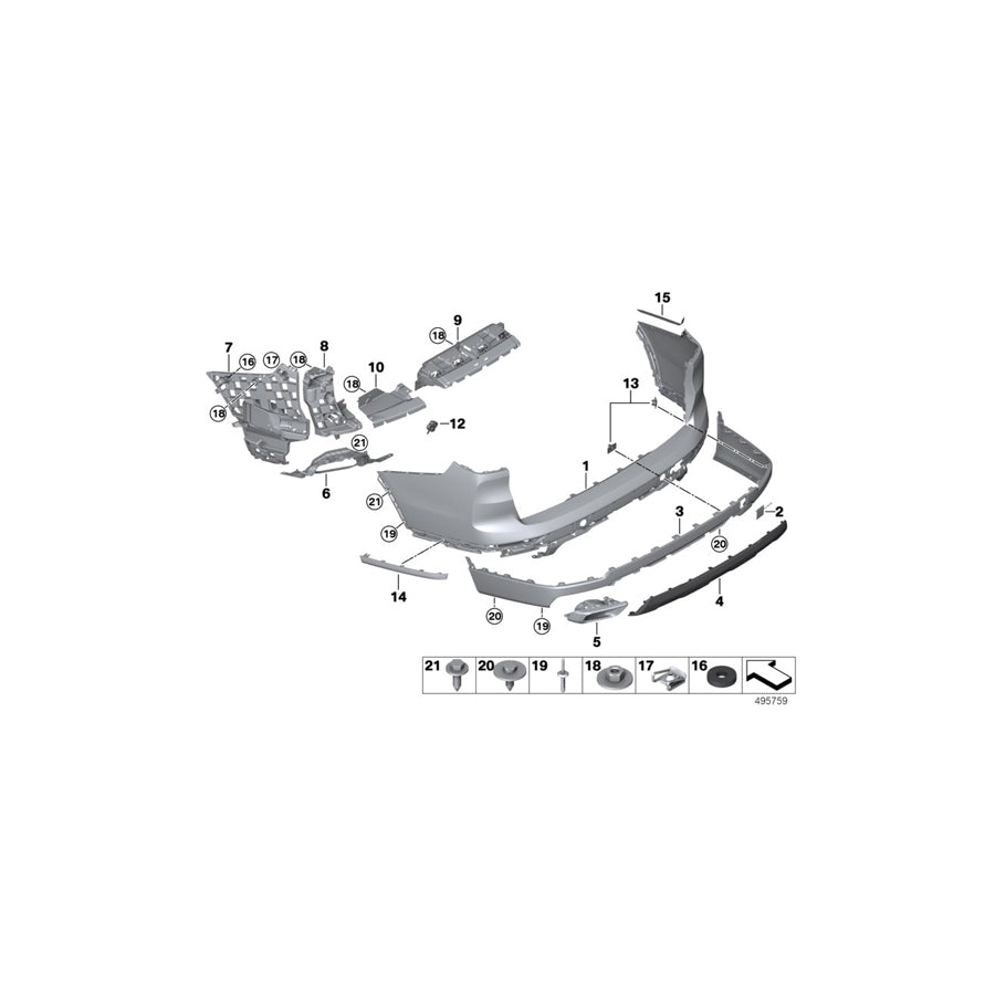 Genuine BMW 51127425478 G07 Flap, Towing Eye BASIS (Inc. X7 40iX, X7 50iX & X7 30dX) | ML Performance US