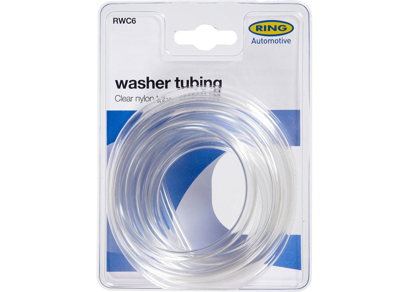 RING RWC6 2.4m length x 4.7mm diameter clear nylon tube