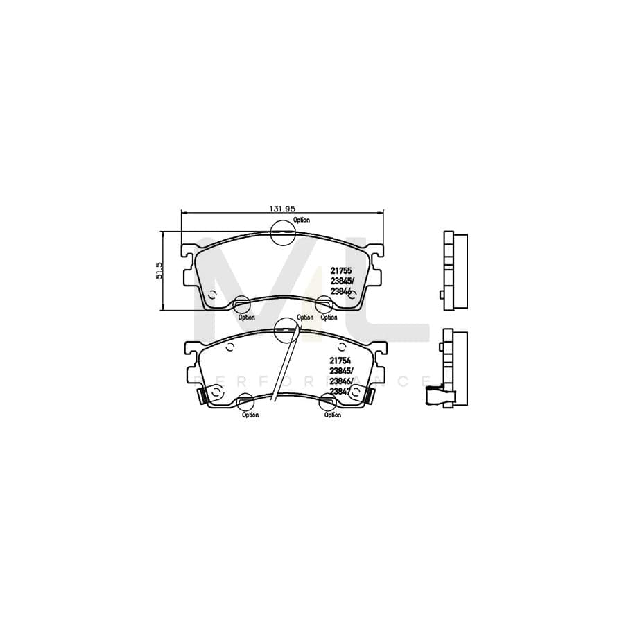 TEXTAR 2175501 Brake pad set with acoustic wear warning | ML Performance Car Parts