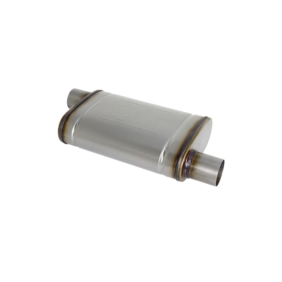  aFe 49M00028 2-1/2 IN ID Offset/Offset x 9 IN W x 4 IN H x 14 IN L - Oval Body Muffler  | ML Performance US Car Parts