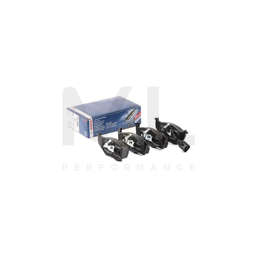 Bosch 0986424723 Brake Pad Set With Integrated Wear Sensor, With Anti-Squeak Plate, With Piston Clip BP434 | ML Performance Car Parts