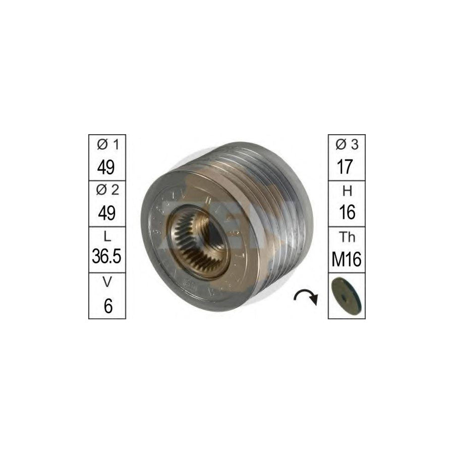 Era 219031 Alternator Freewheel Clutch