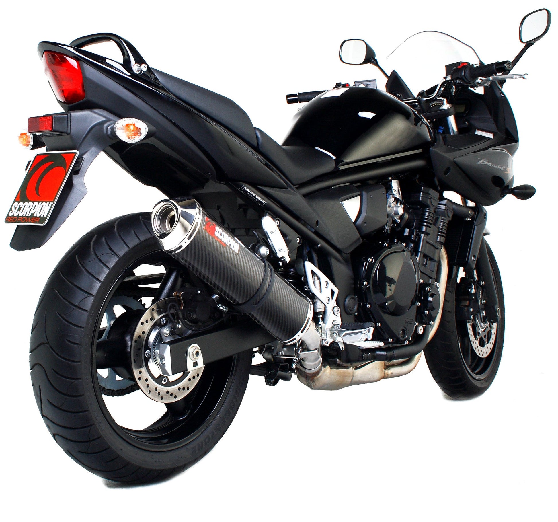 Scorpion ESI98CEO Suzuki GSF650 Bandit Factory Oval Slip-On - Carbon Fibre Sleeve | ML Performance US US