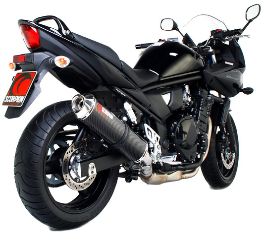 Scorpion ESI98CEO Suzuki GSF650 Bandit Factory Oval Slip-On - Carbon Fibre Sleeve | ML Performance US US