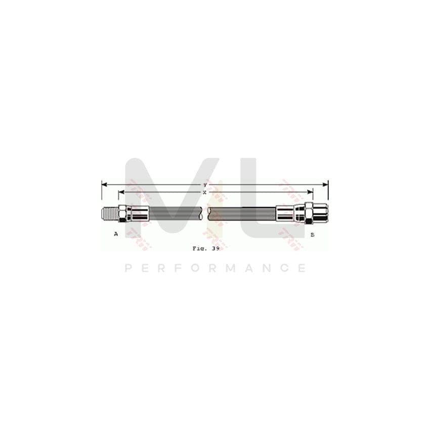 TRW PHB338 Brake Hose 330mm, M10x1 | ML Performance Car Parts