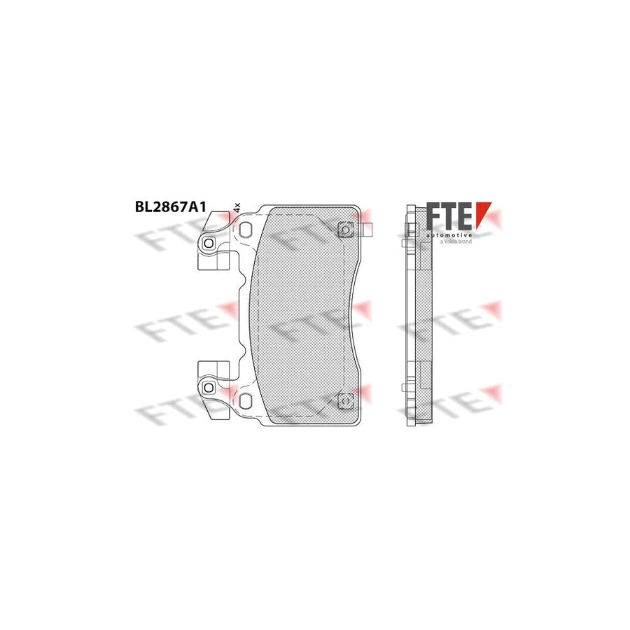 FTE 9011107 Brake Pad Set