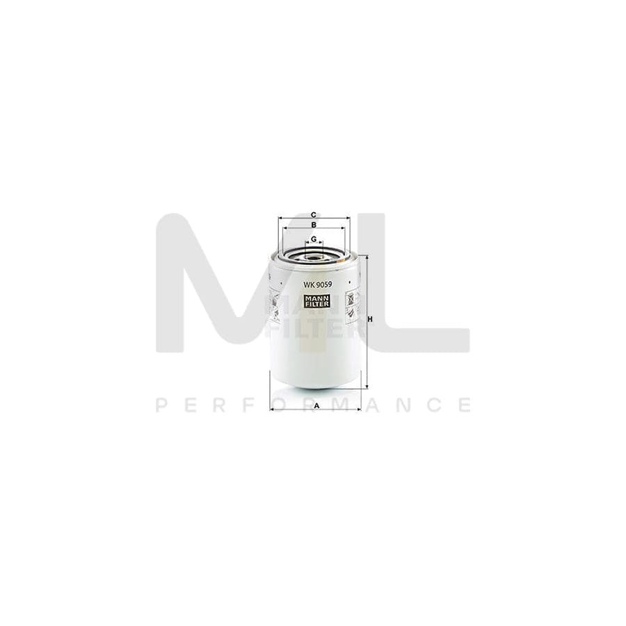 MANN-FILTER WK 9059 Fuel filter Spin-on Filter