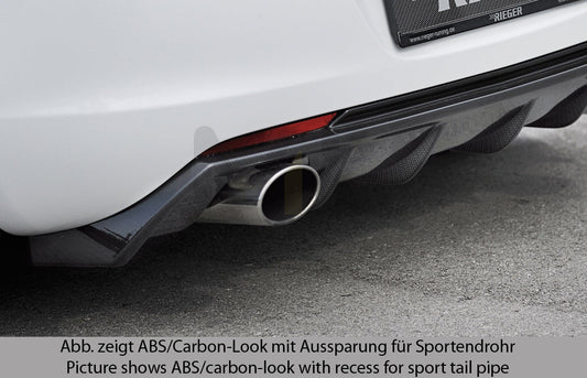 Rieger 00088112 Opel Astra J Rear Diffuser 1 | ML Performance UK Car Parts