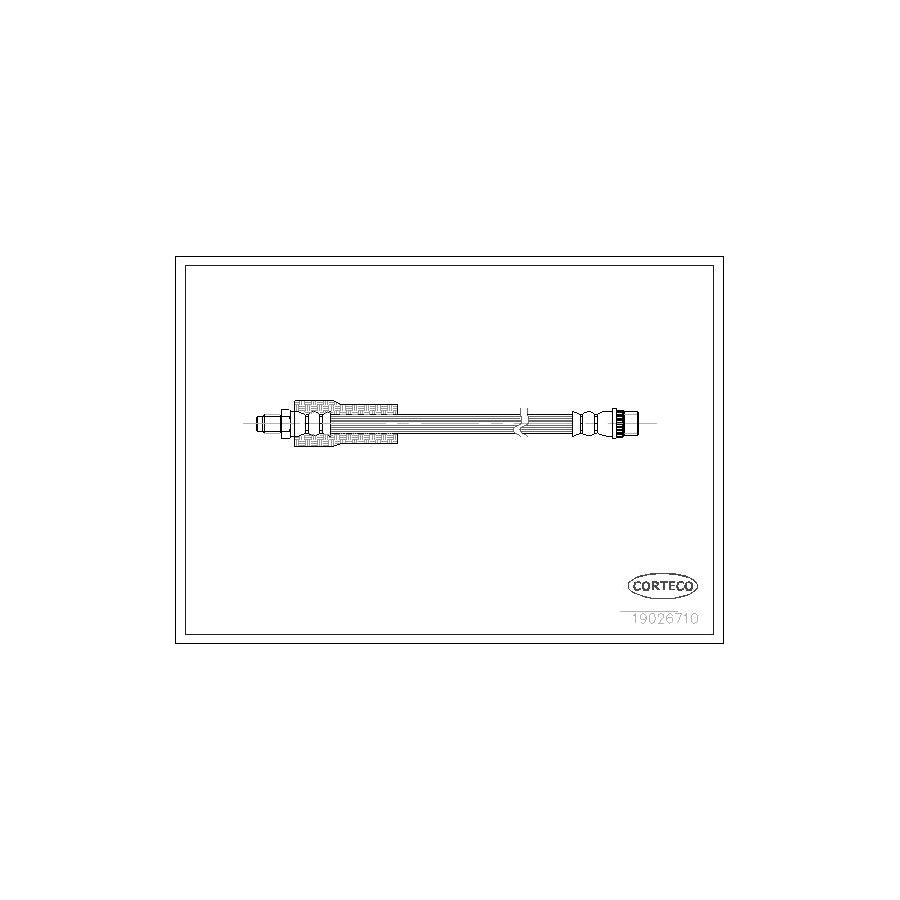 Corteco 19026710 Brake Hose for Renault Trafic I Platform/Chassis (P6)