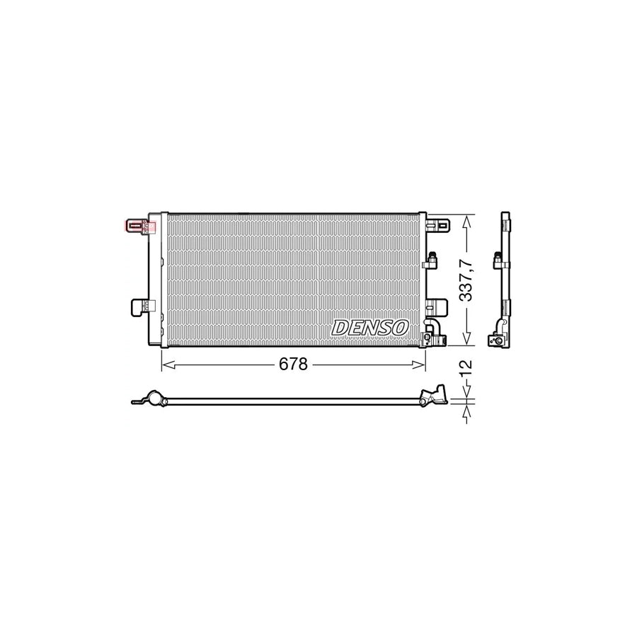 DENSO DCN02001 Air Conditioning Condenser