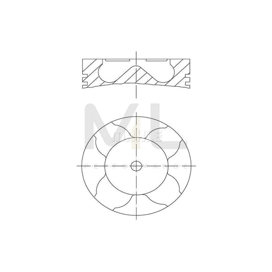 MAHLE ORIGINAL 083 33 01 Piston 84,5 mm, with cooling duct, with piston ring carrier | ML Performance Car Parts