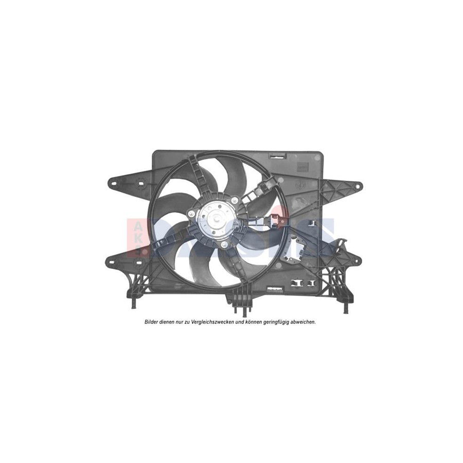 AKS Dasis 088141N Fan, Radiator for Fiat Doblo