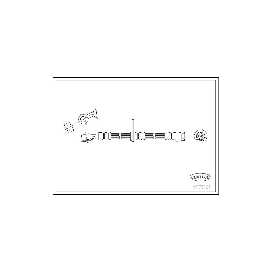 Corteco 19035121 Brake Hose for Honda Fr-V (Be)
