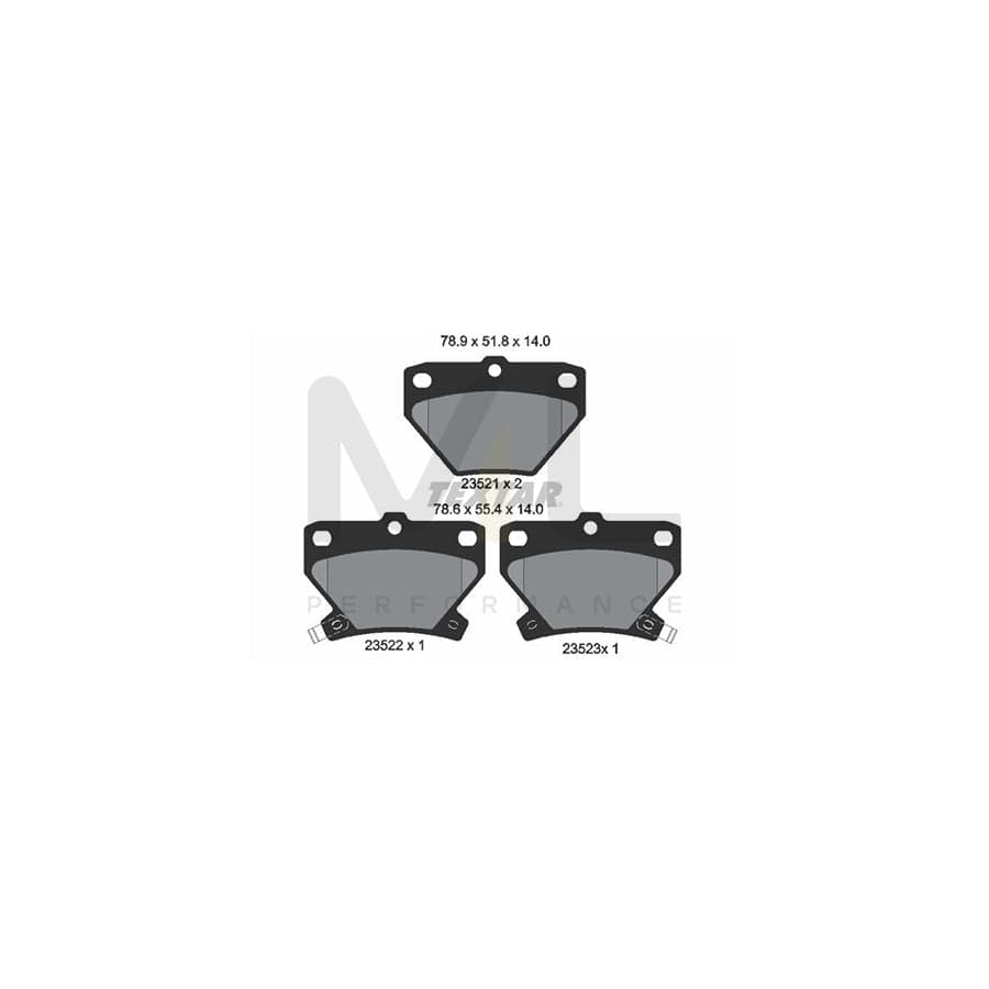 TEXTAR 2352101 Brake pad set with acoustic wear warning | ML Performance Car Parts