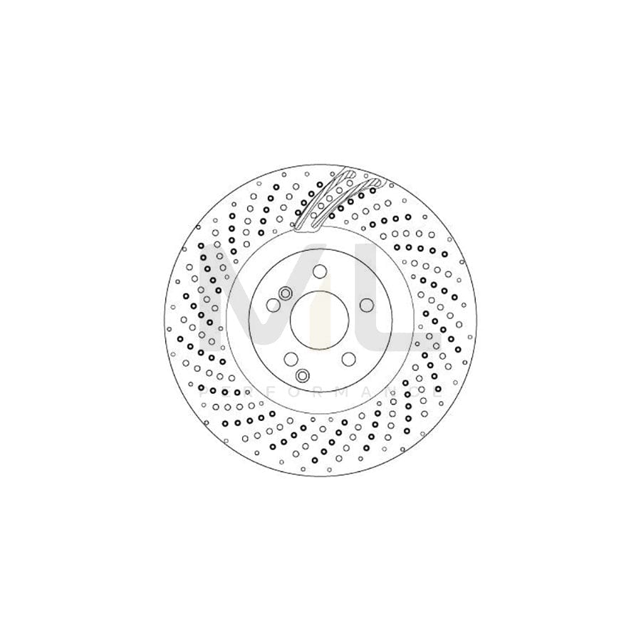 TRW DF6873S Brake Disc Perforated / Vented, Painted | ML Performance Car Parts