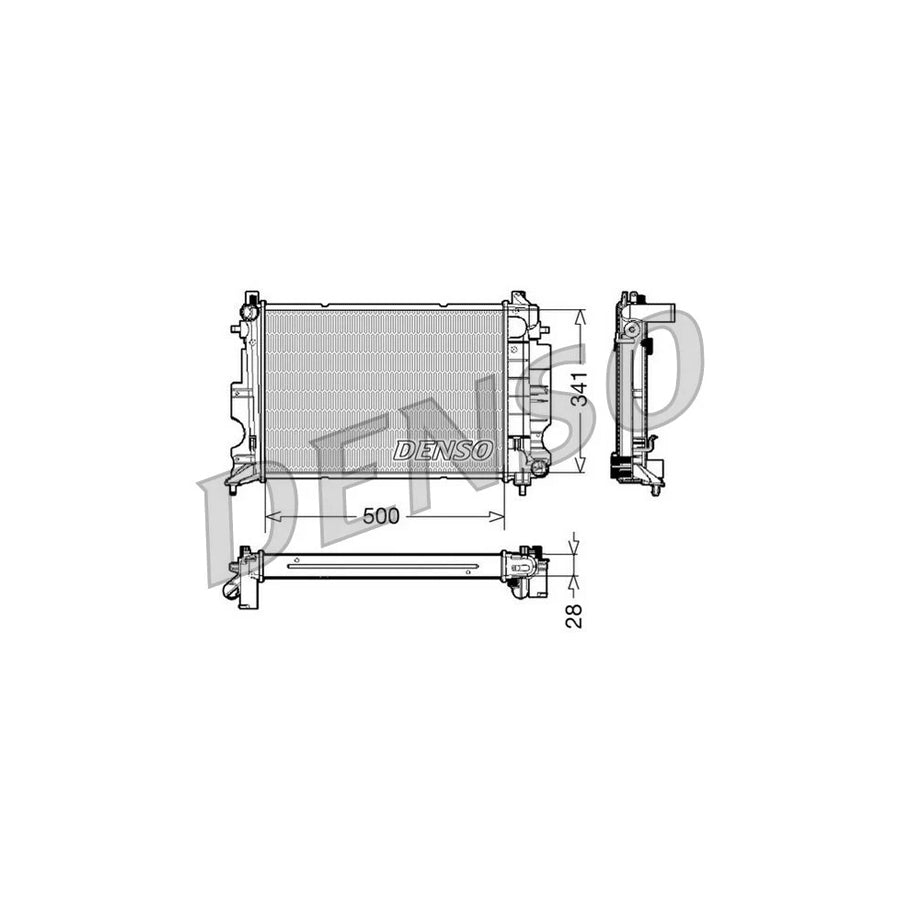 DENSO DRM25011 Engine Radiator