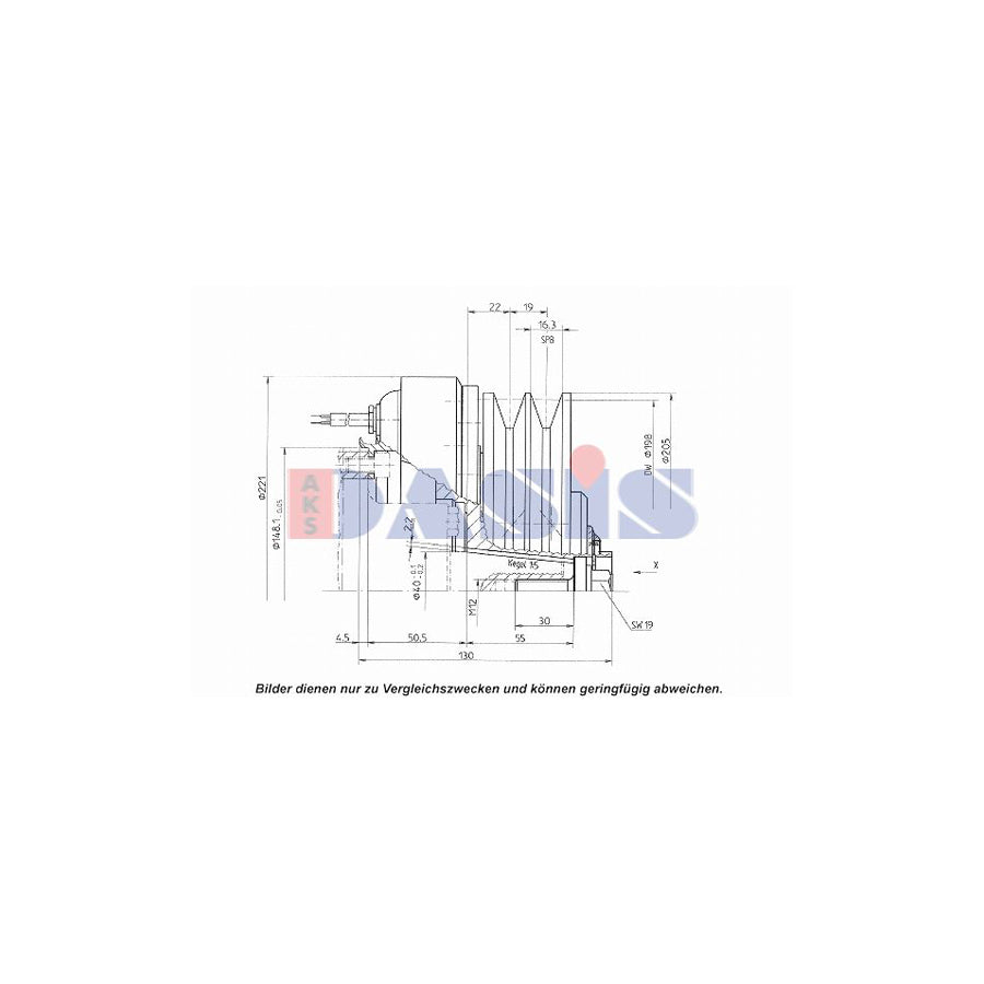 AKS Dasis 851134N AC Compressor Clutch