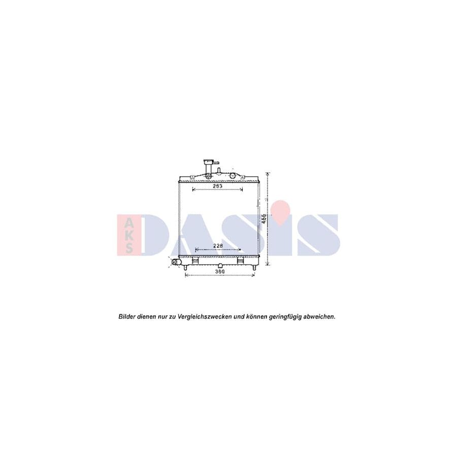 AKS Dasis 510144N Engine Radiator for KIA Picanto I (Sa)
