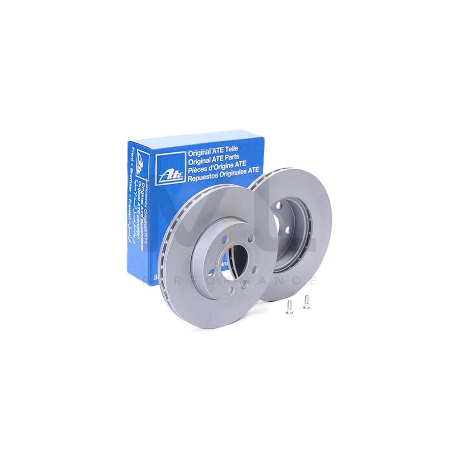 ATE 24.0124-0128.1 Brake Disc for VW TRANSPORTER Vented, Coated, High-carbon, with bolts/screws  - 1 piece